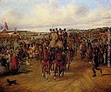 Derby Paintings - Going To The Derby by Henry Alken